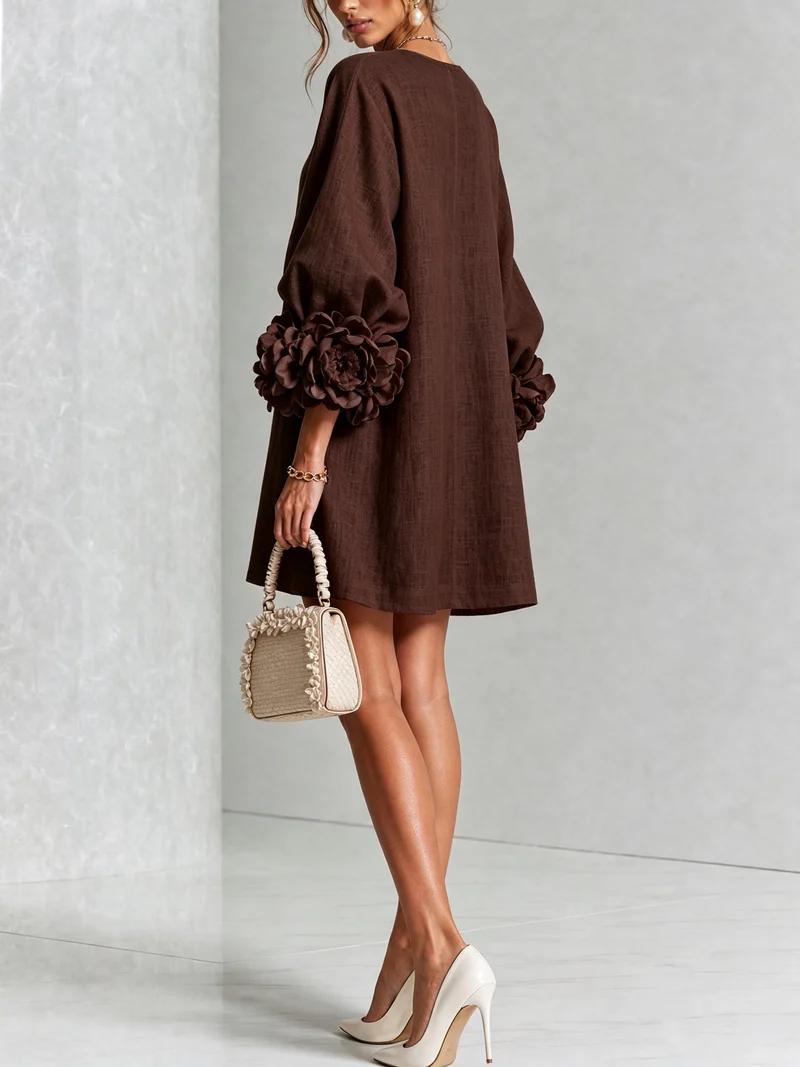 Hinan - Mini Kleid Mit Blumenmuster