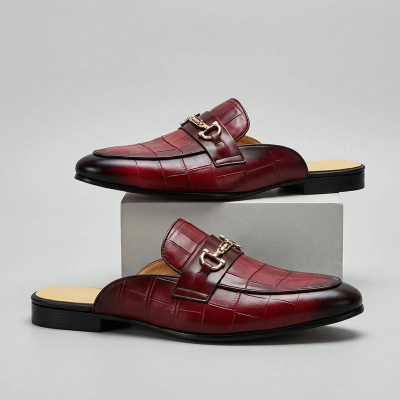 Idris - Rückenfrei Lederschuhe