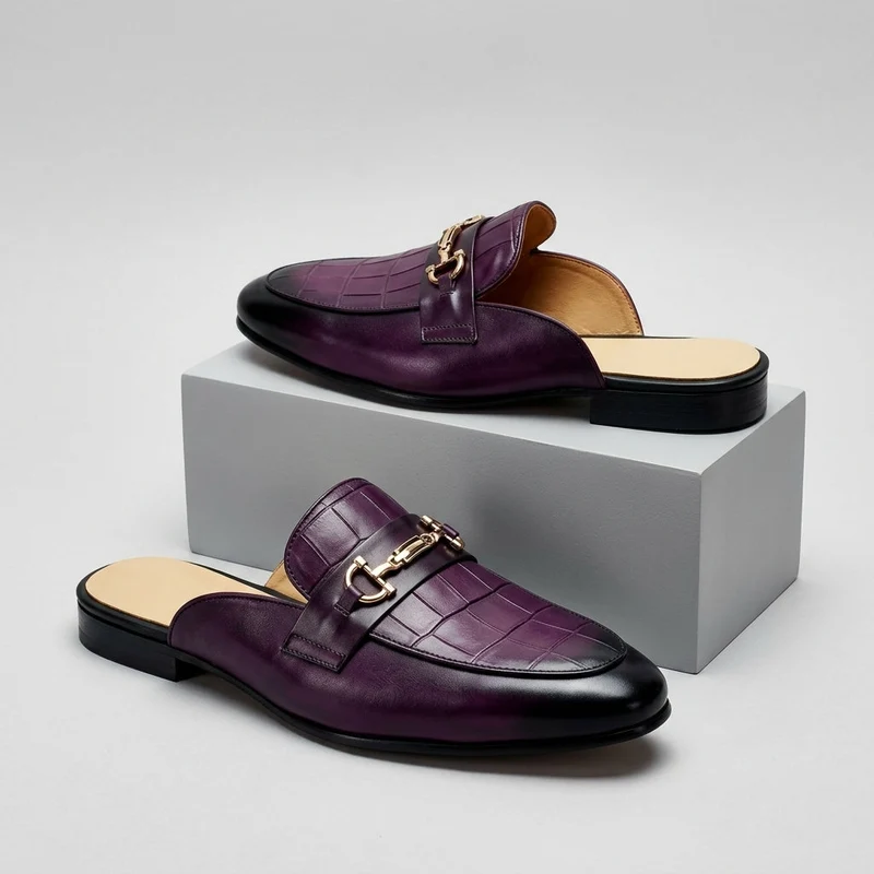 Idris - Rückenfrei Lederschuhe