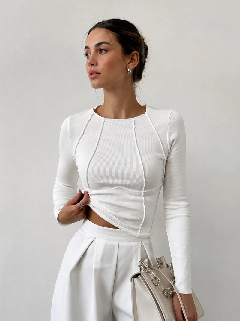 Tawia – Langarm-Hemd MIT Geripptem Saum in Slim-Fit-Passform