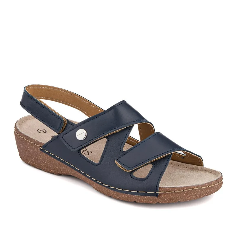Adjustable Leather Slingback Sandals - PATRI41004 / 327 613