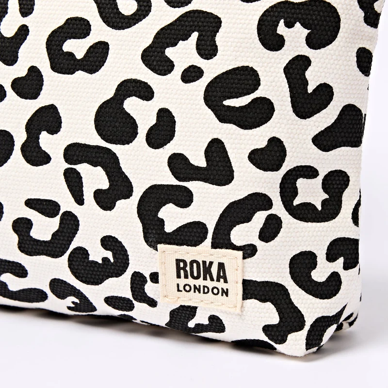 ROKA Maida Vale Kleiner Baumwollbeutel | Sommer-Leopardenmuster