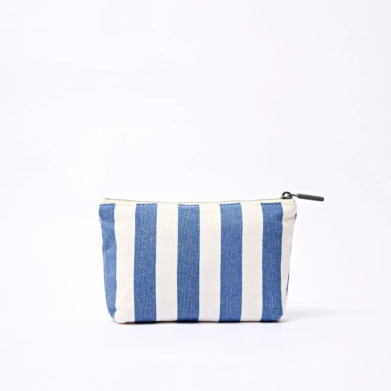 ROKA Maida Vale Kleine Baumwolltasche | Denim-Streifen