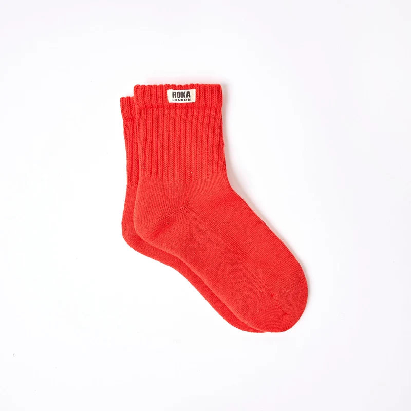 ROKA Windsor Bio-Baumwollsocken | Cranberry
