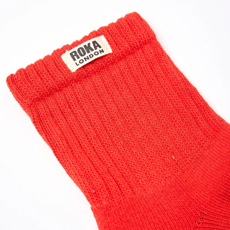 ROKA Windsor Bio-Baumwollsocken | Cranberry