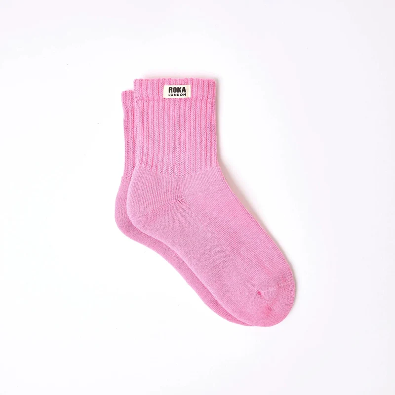 ROKA Windsor Bio-Baumwollsocken | Rosa Nelke