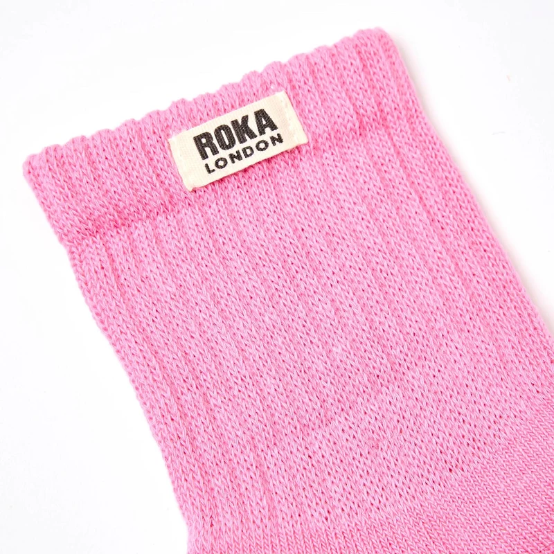 ROKA Windsor Bio-Baumwollsocken | Rosa Nelke