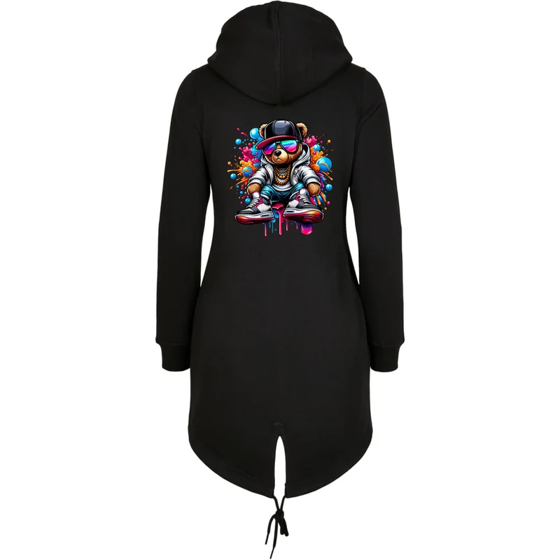 ZIP Parka Schwarz - Teddy Bear-Streat Wear