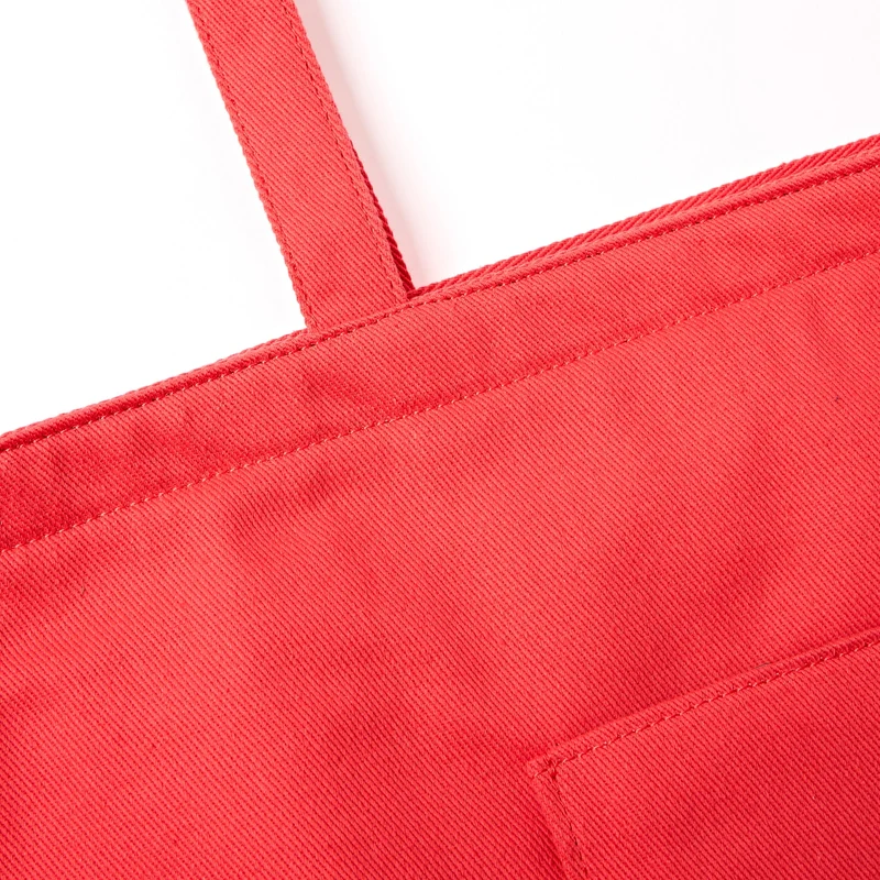 ROKA Portobello N Große Tasche aus recycelter Baumwolle | Scharlachrot