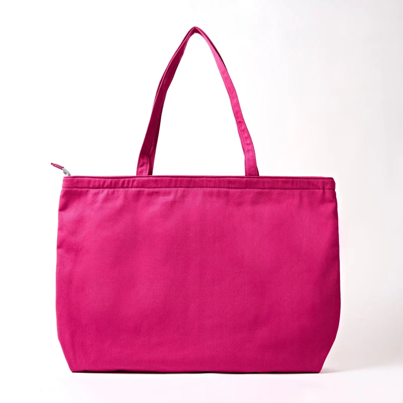 ROKA Portobello N Große Tasche aus recycelter Baumwolle | Granita Rot