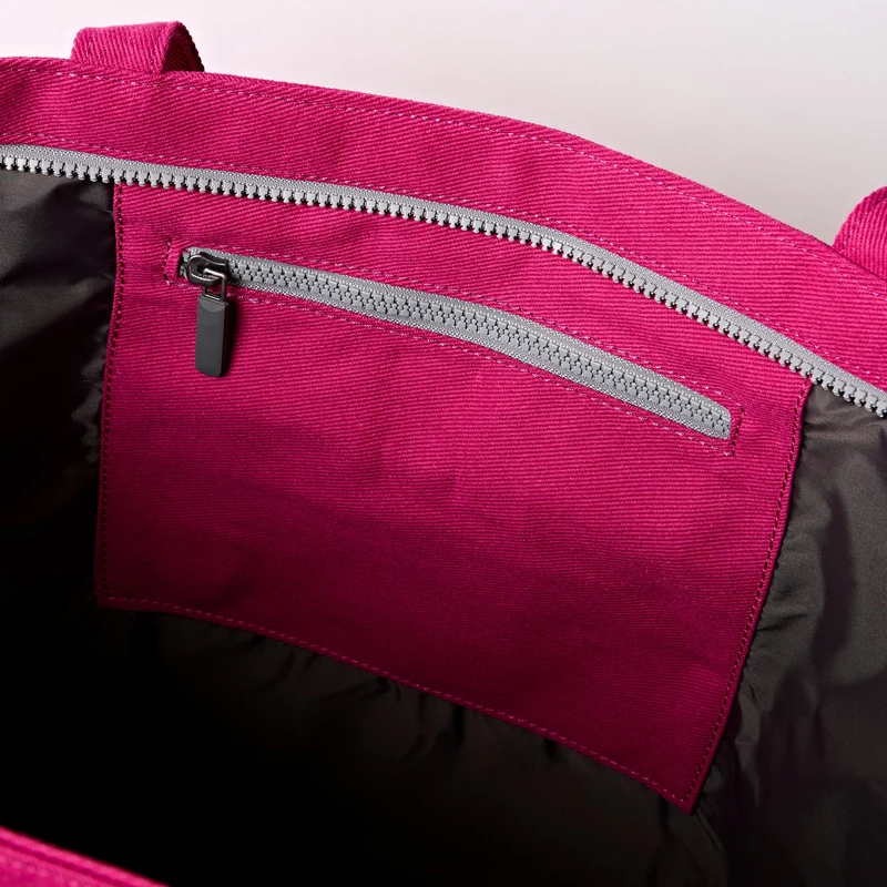 ROKA Portobello N Große Tasche aus recycelter Baumwolle | Granita Rot