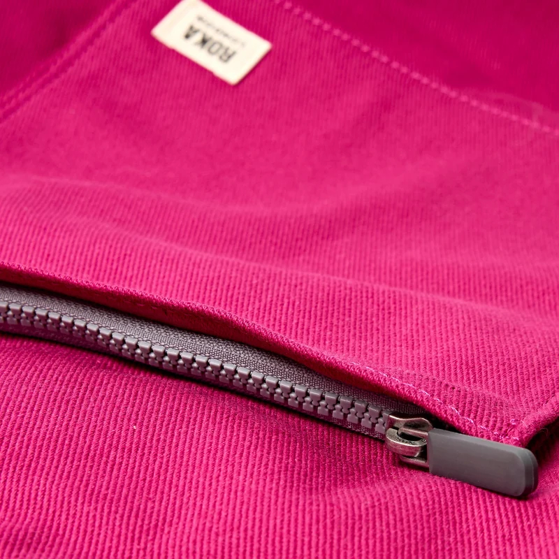 ROKA Portobello N Große Tasche aus recycelter Baumwolle | Granita Rot
