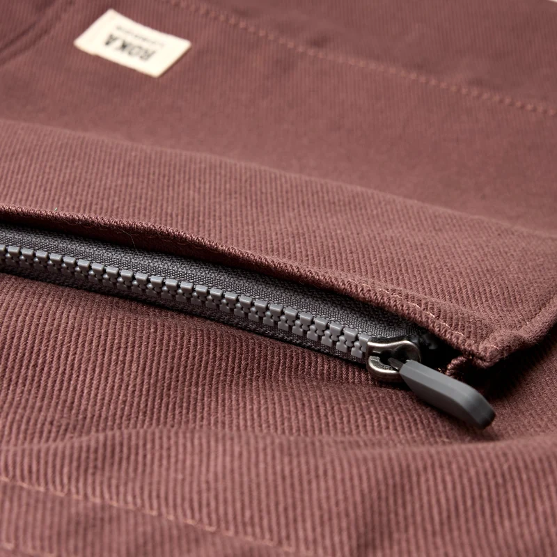 ROKA Portobello N Große Tasche aus recycelter Baumwolle | Kakao
