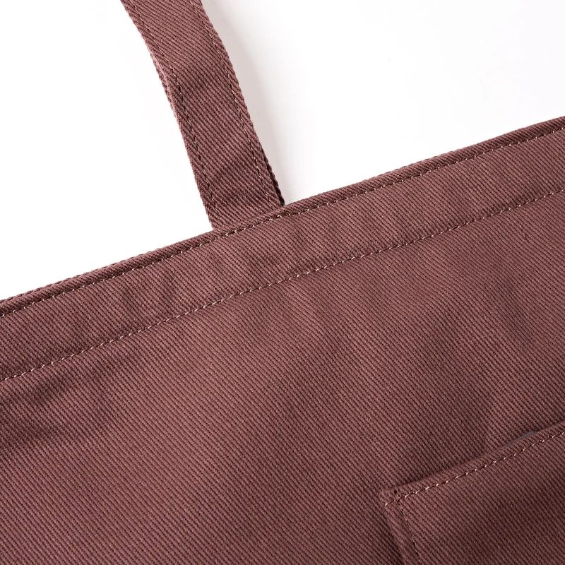 ROKA Portobello N Große Tasche aus recycelter Baumwolle | Kakao