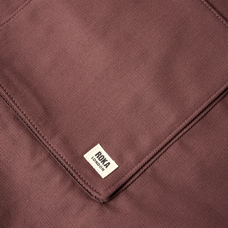 ROKA Portobello N Große Tasche aus recycelter Baumwolle | Kakao
