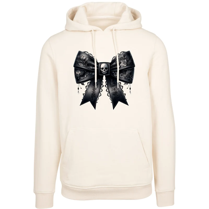 Hoodie - Schwarze Schleife Skull