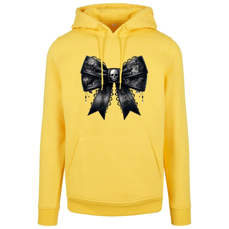 Hoodie - Schwarze Schleife Skull
