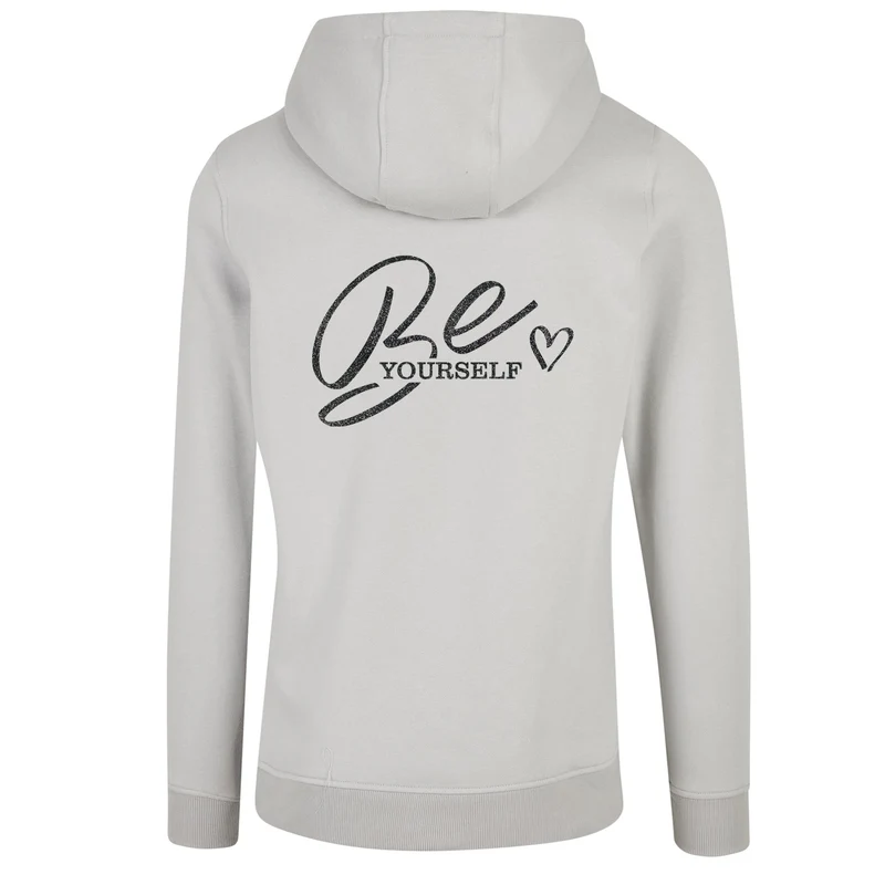 ZIP Hoodie - Be Yourself - Druck Schwarz - verschiedene Farben zur Auswahl