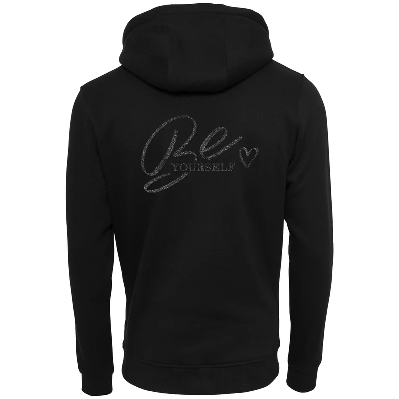 ZIP Hoodie - Be Yourself - Druck Schwarz - verschiedene Farben zur Auswahl