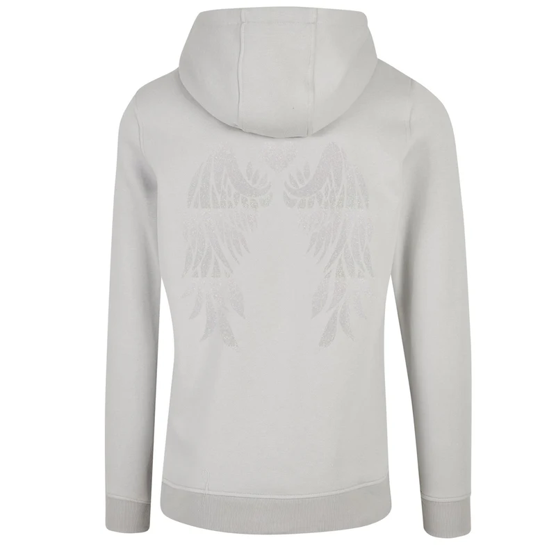 ZIP Hoodie - Angel Wings - Druck Weiß Rainbow - verschiedene Farben zur Auswahl