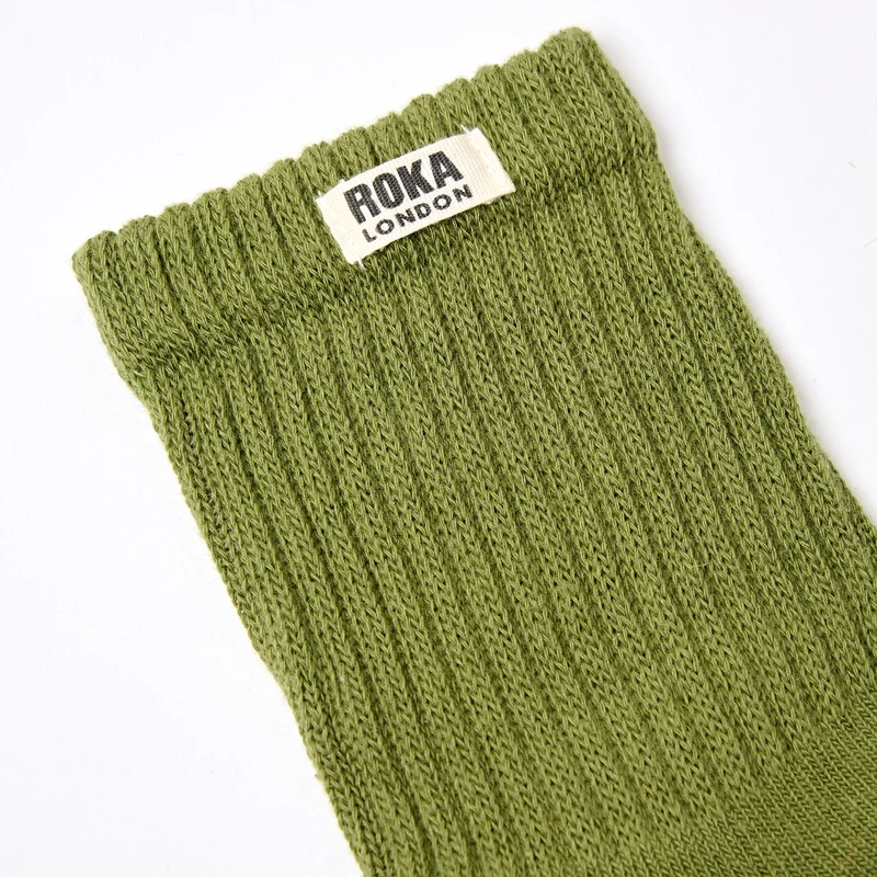 ROKA Windsor Bio-Baumwollsocken | Avocado