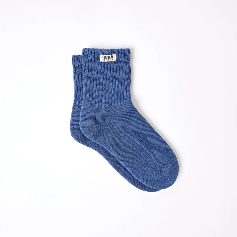 ROKA Windsor Bio-Baumwollsocken | Küstenblau