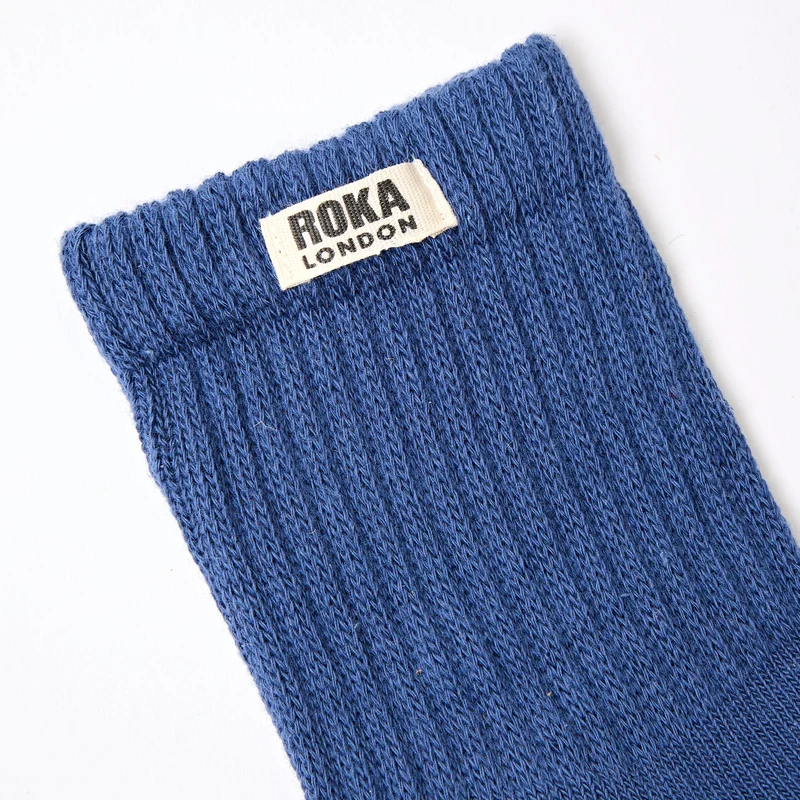ROKA Windsor Bio-Baumwollsocken | Küstenblau