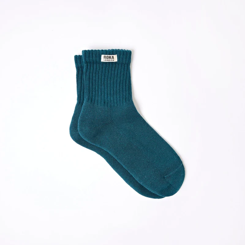 ROKA Windsor Bio-Baumwollsocken | Türkis