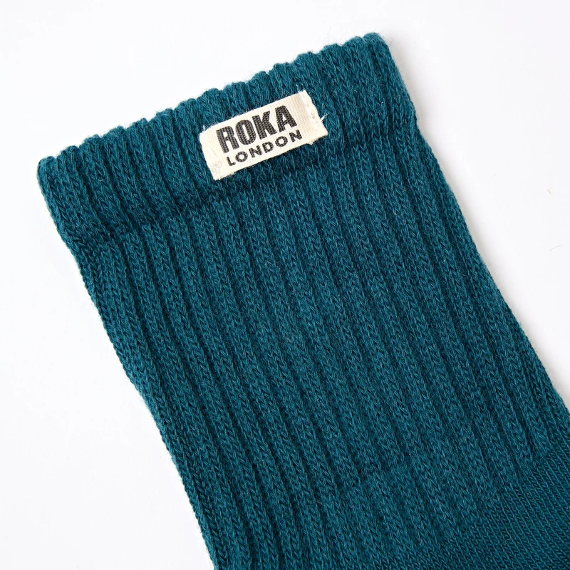 ROKA Windsor Bio-Baumwollsocken | Türkis