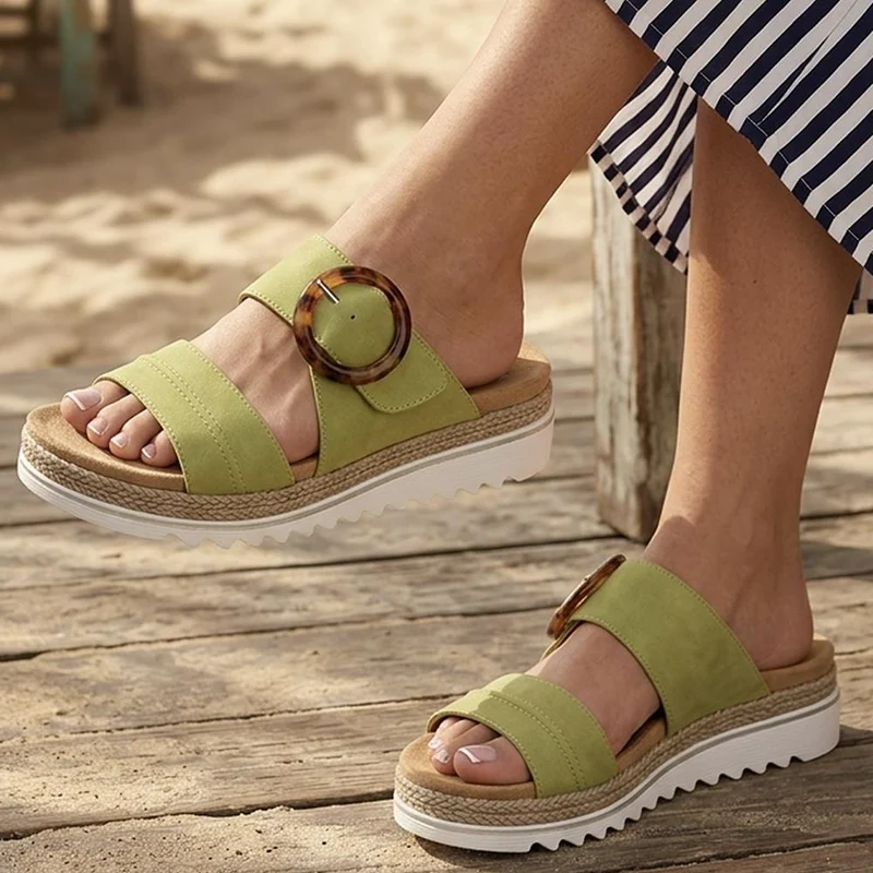 Adjustable-Fitting Mules - WBINS41023 / 327 085 - Green