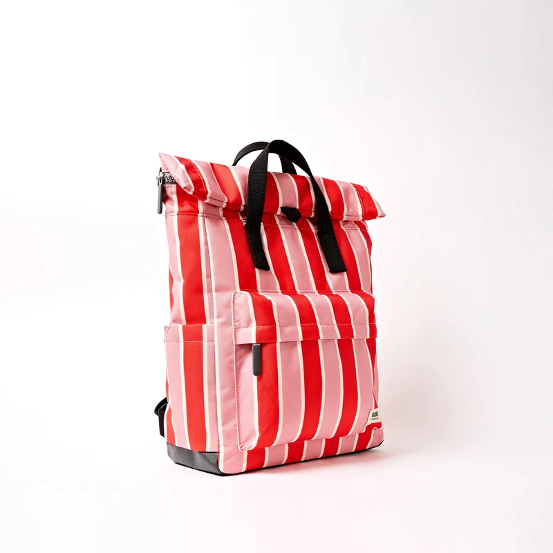 ROKA Canfield B Seaside Stripe Medium Tasche aus recyceltem Canvas