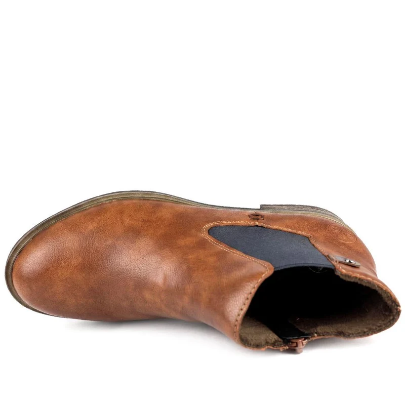 Rieker Smart Smooth Leather Chelsea Boots - RKR44514 / 329 723 - Tan