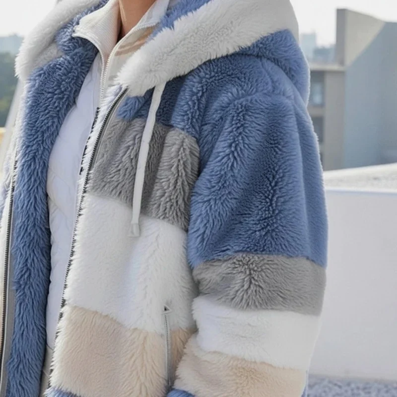 Bente | Damen Winterjacke mit Kapuze und Reißverschluss