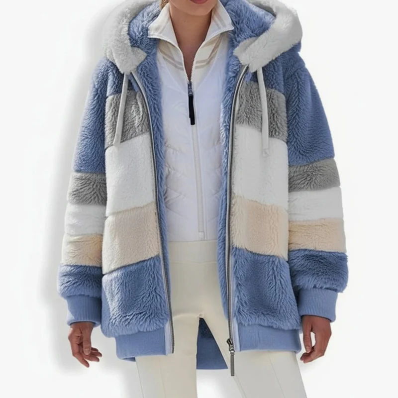 Bente | Damen Winterjacke mit Kapuze und Reißverschluss