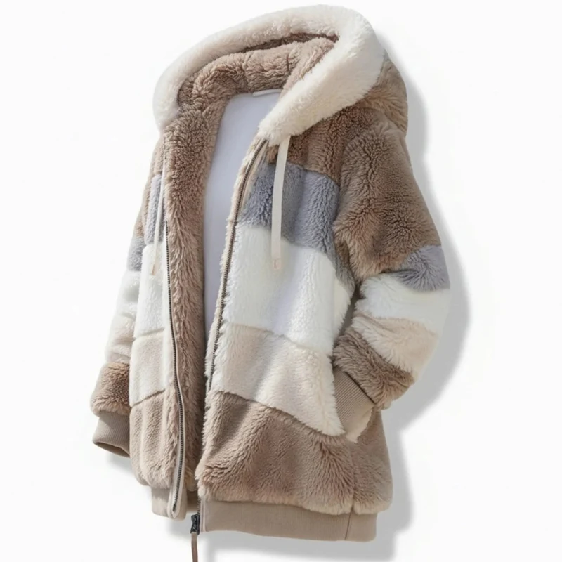Bente | Damen Winterjacke mit Kapuze und Reißverschluss