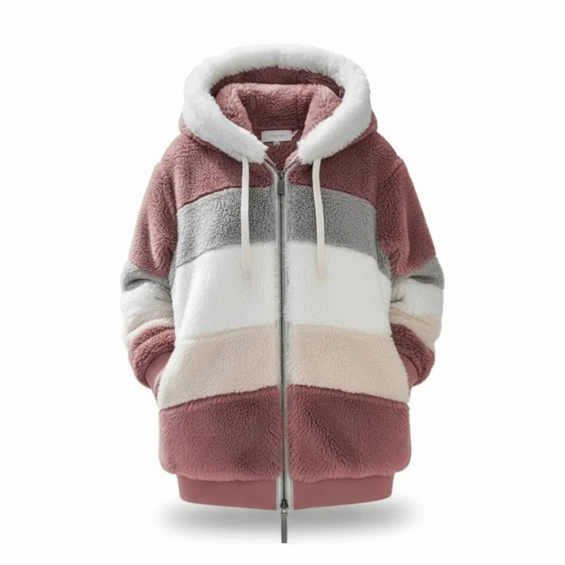 Bente | Damen Winterjacke mit Kapuze und Reißverschluss
