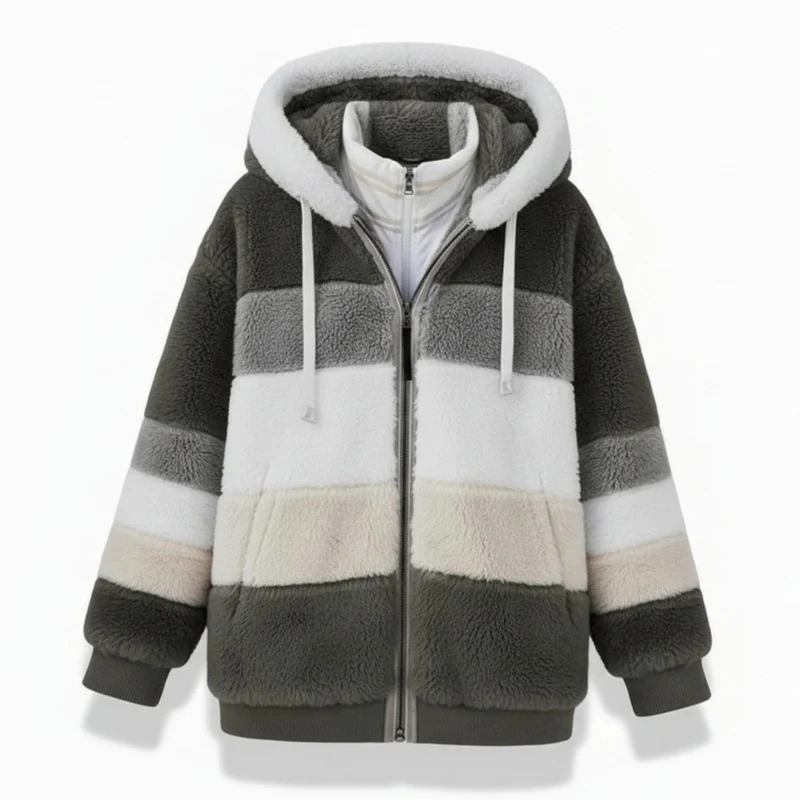 Bente | Damen Winterjacke mit Kapuze und Reißverschluss