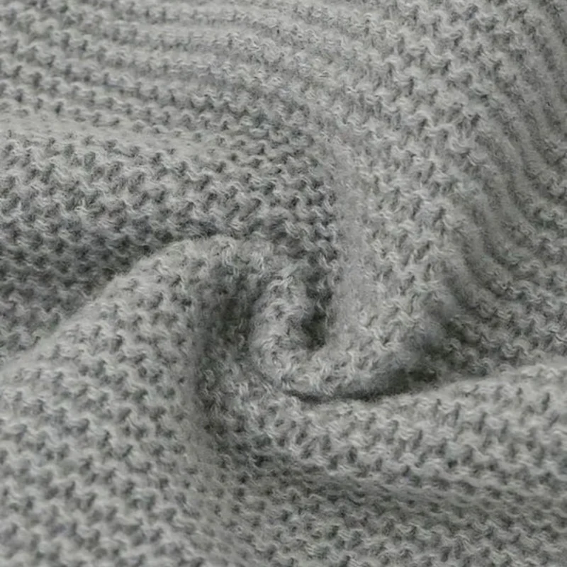 Ronja | Damen Graue Lange Strickjacke mit Struktur