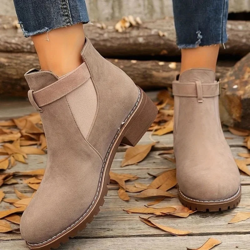 Nila | Damen Orthopädische Stiefeletten mit Riemen und Schnalle