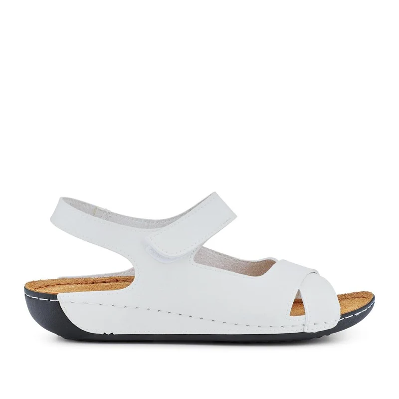 Cushioned Touch-Fasten Sandals - SERAY41003 / 327 591 - White