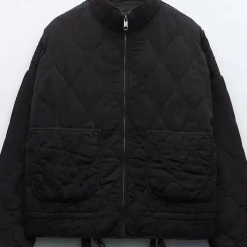 Annabel | Damen Steppjacke mit Stehkragen, Reißverschluss und Taschen