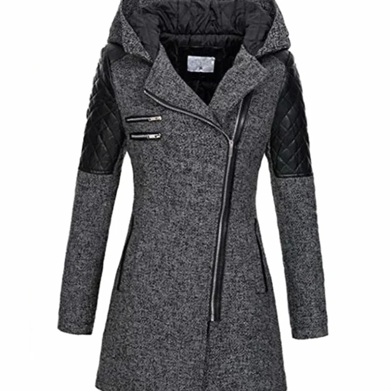 Caroline | Damen Winterjacke im A Linien Stil mit Reißverschluss