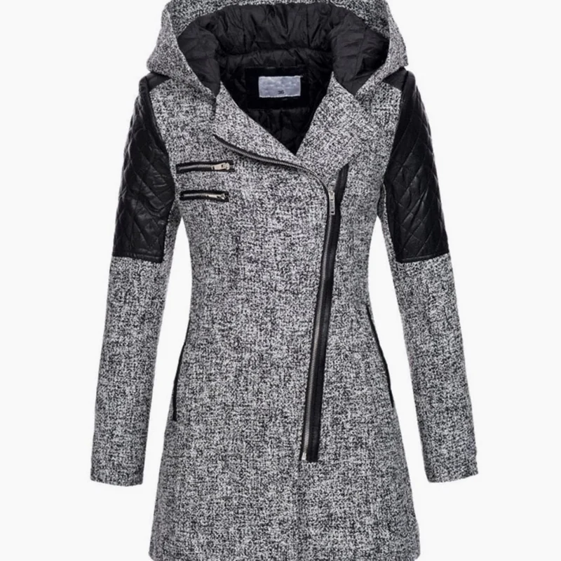 Caroline | Damen Winterjacke im A Linien Stil mit Reißverschluss