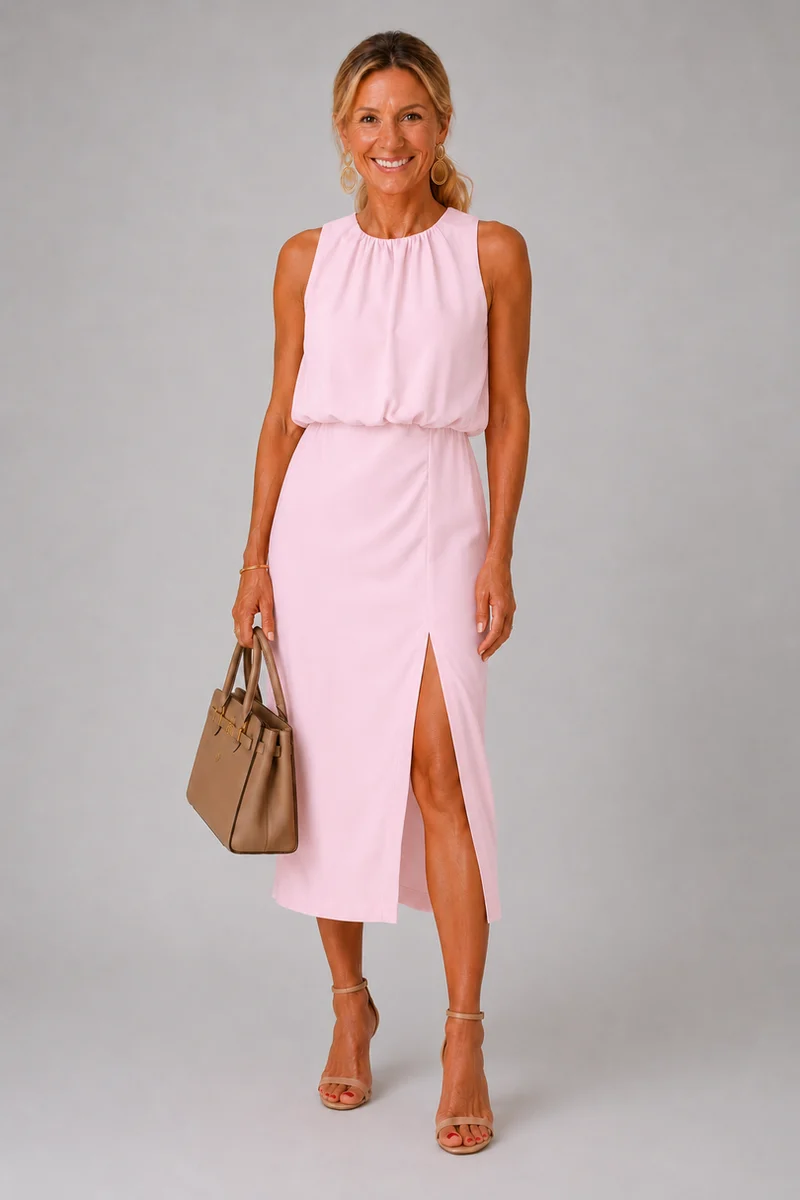 Antoinette – Middi Kleid Mit Seitenschlitz