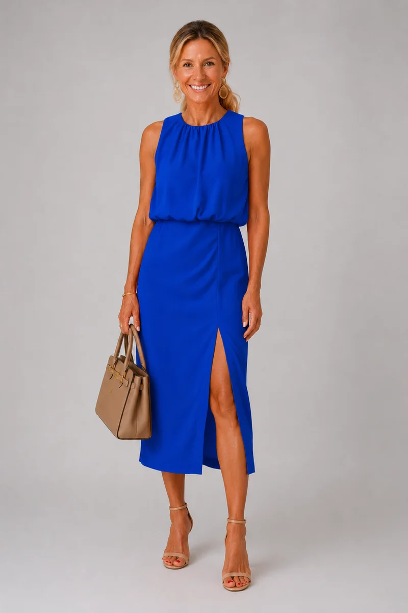 Antoinette – Middi Kleid Mit Seitenschlitz