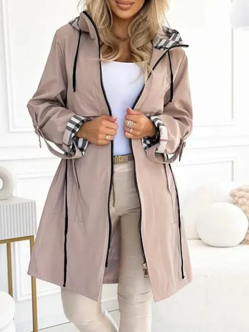 Liaa – Wind- Und Wasserdichter Trenchcoat Mit Kapuze