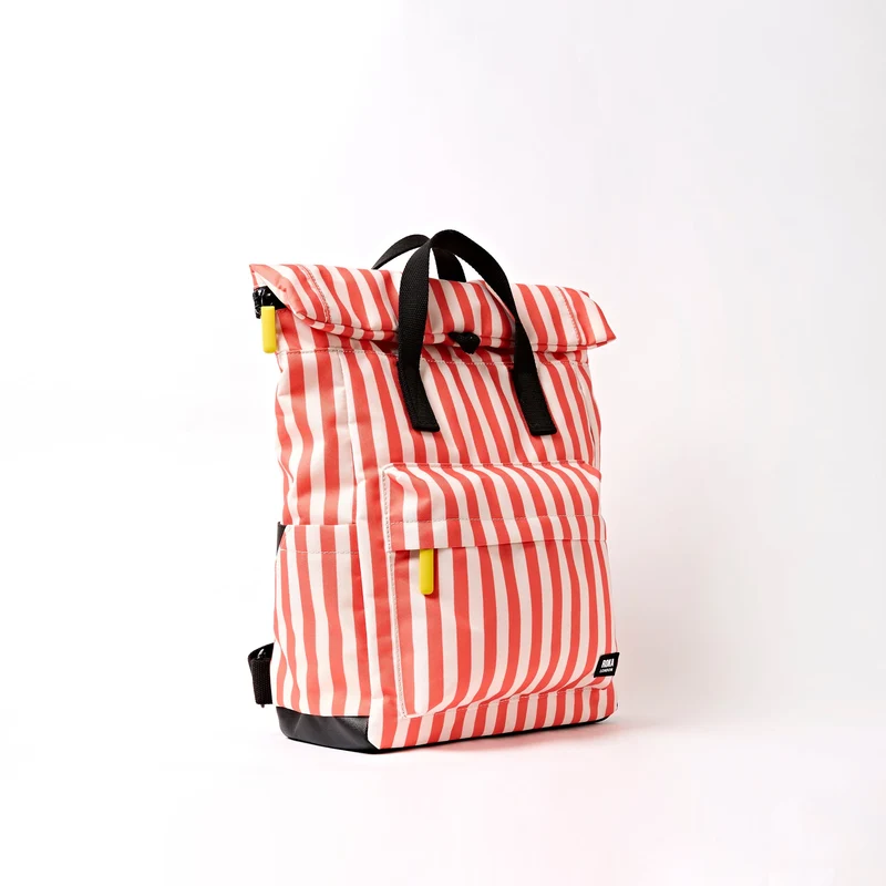 ROKA Canfield B Korallenstreifen Mittlere Tasche aus recyceltem Canvas