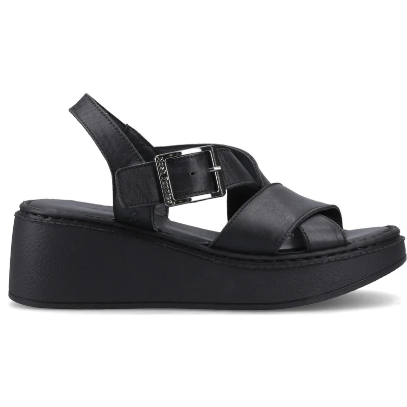 Hush Puppies Bretta Keilsandalen für Damen | Schwarz