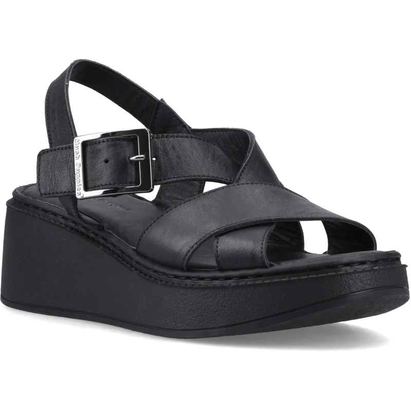 Hush Puppies Bretta Keilsandalen für Damen | Schwarz