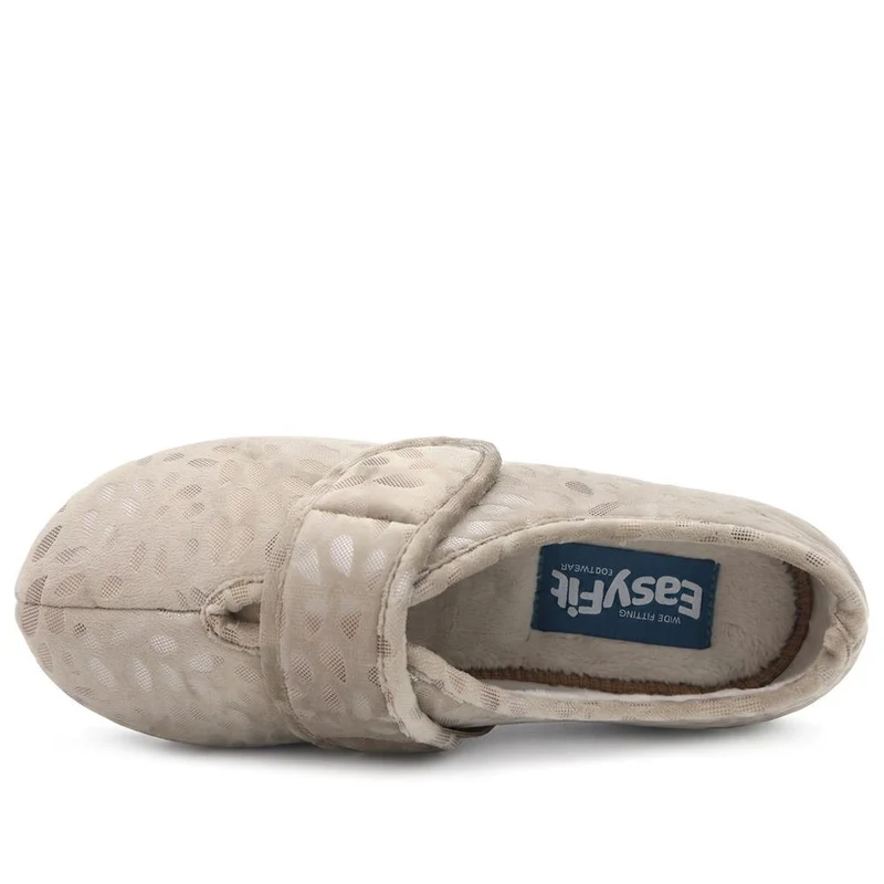 Extra-Wide Fit Slippers - AMINA / 323 506 - Natural